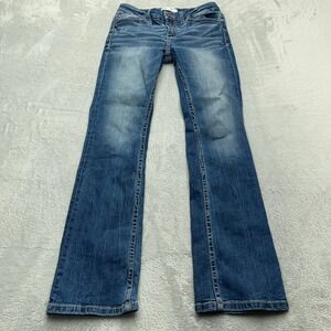 BKE Denim Stella Mid Rise Tailored Boot Jeans Womens 26x31.5 Blue Medium Wash